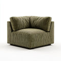 Loungesessel Olivgrün 100 x 90 x 78 cm mit Polyester-Cordbezug und quadratischer Form