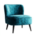 Loungesessel Türkis 65 x 73 x 78 cm Polyester-Samt abgerundete Form