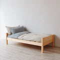 Kinderbett Einzelbett Natur 90 x 200 cm Kiefer Massivholz Rechteckig