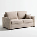 2-Sitzer Sofa Taupe mit Polyesterbezug rechteckig 170 x 90 x 88 cm